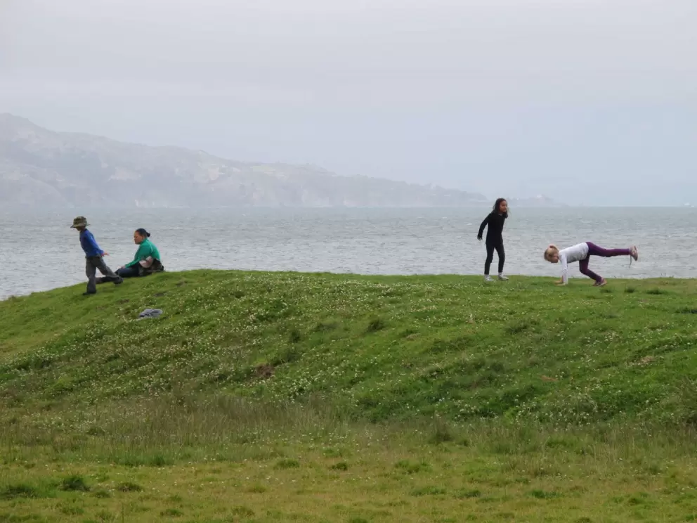 Playing on the little hills is a blast!