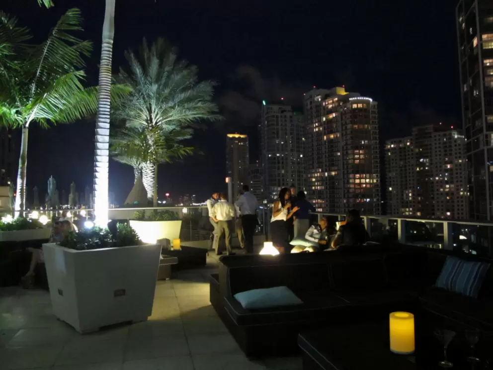 Roof-top bar on 16th floor of Kimpton Epic Hotel.