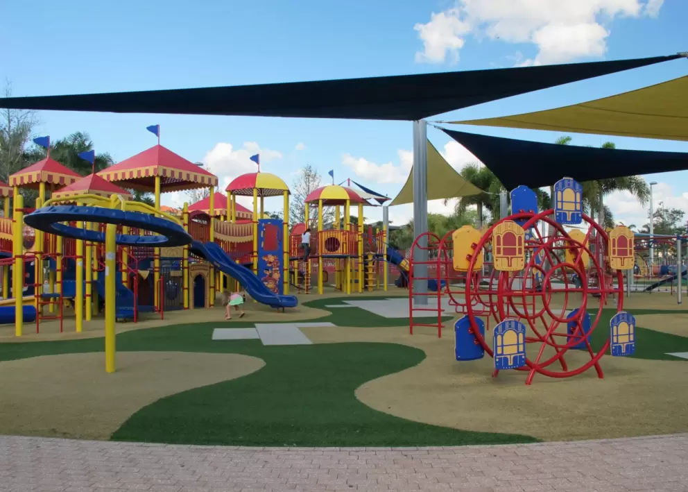 The playground is huge!