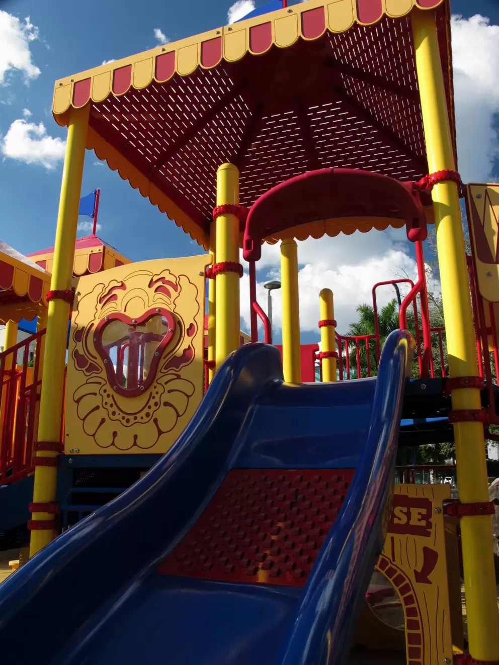 Slide with rollers on it to make you go faster!