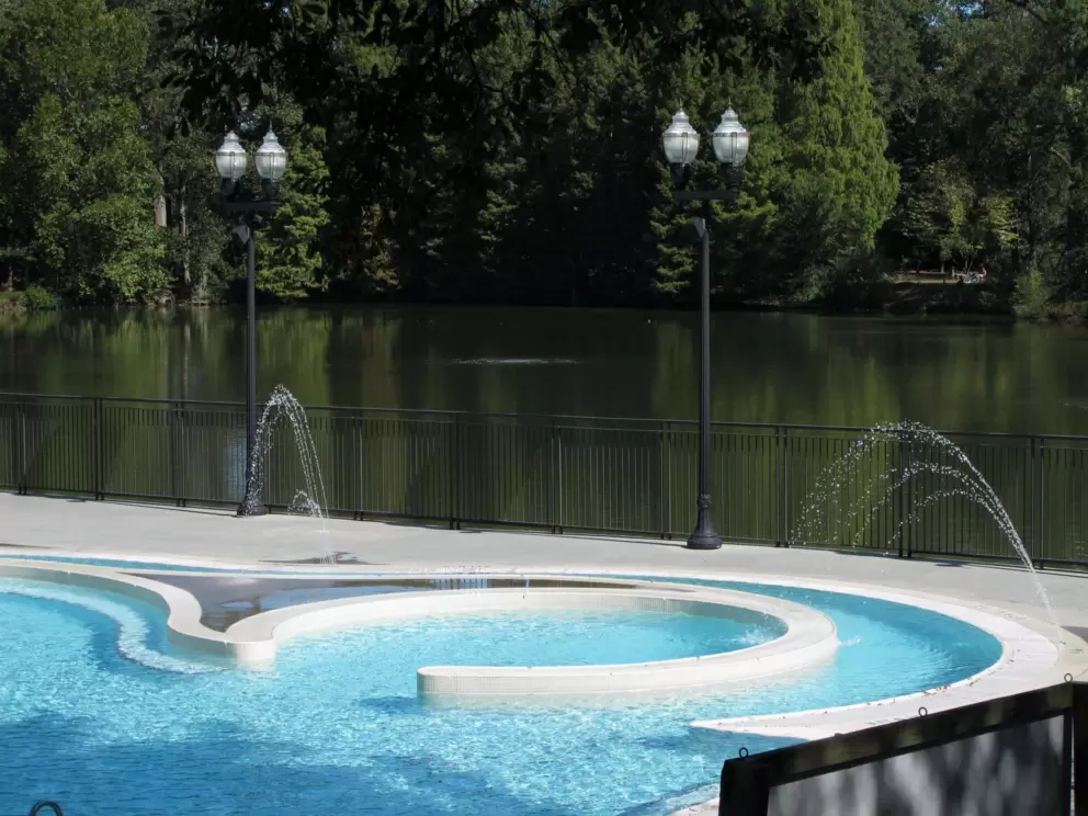 The gorgeous aquatic center.