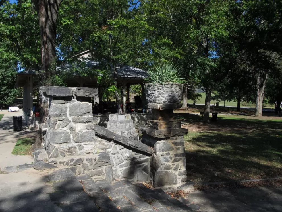 Wonderful stone steps and wall.