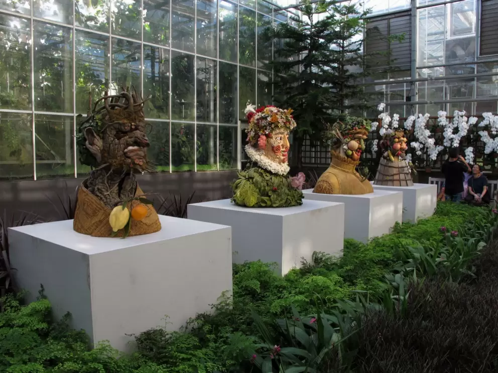 Small models of the Four Seasons sculptures.