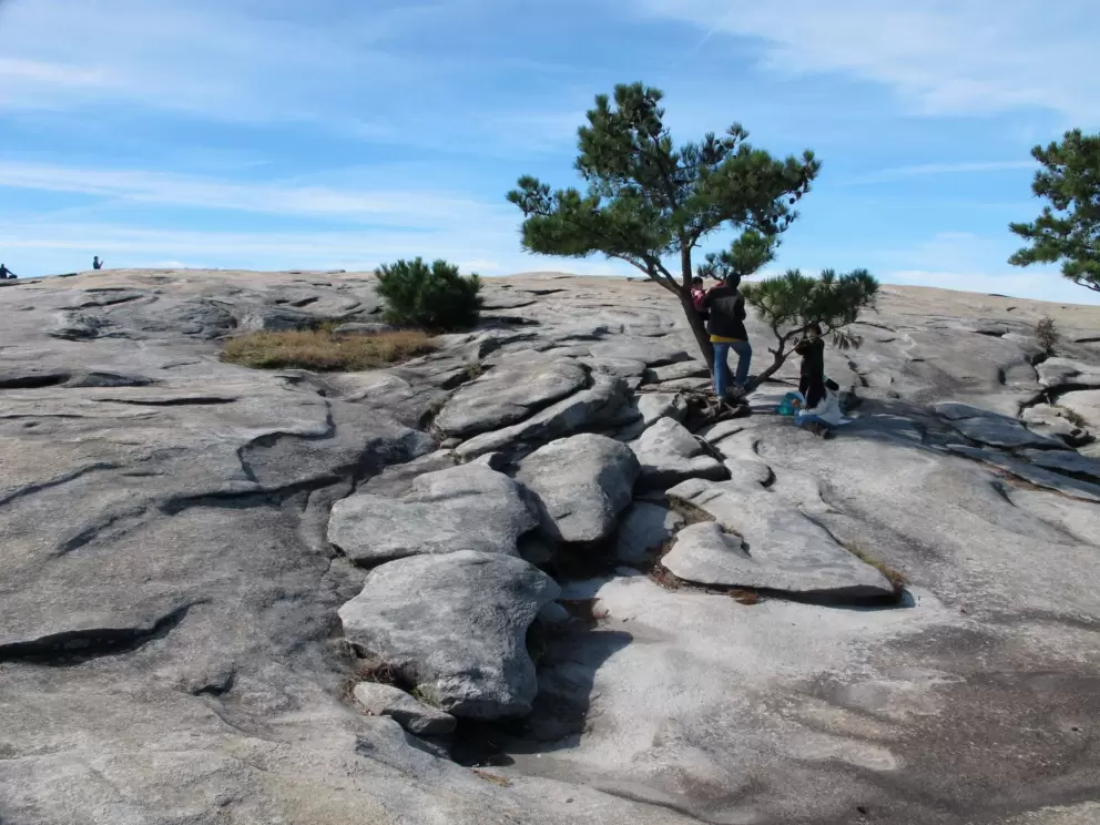The wonderful rock formations at the summit of Stone Mountain!