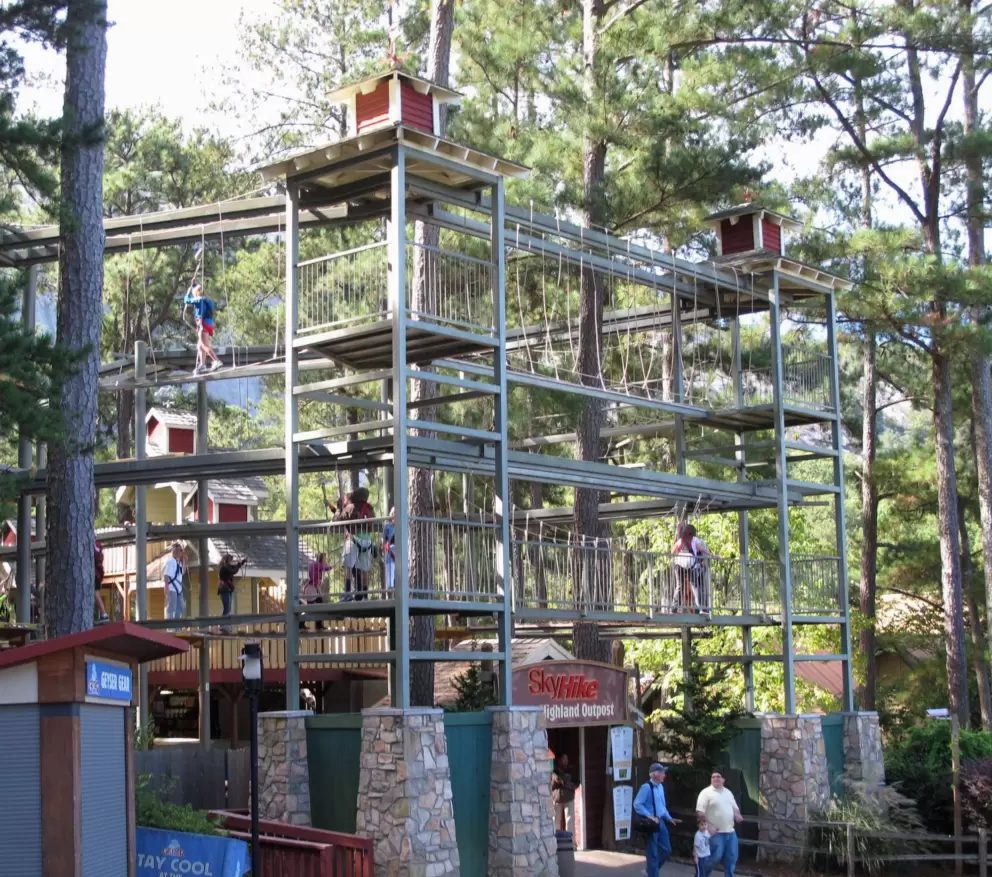 Treetop challenge called SkyHike.