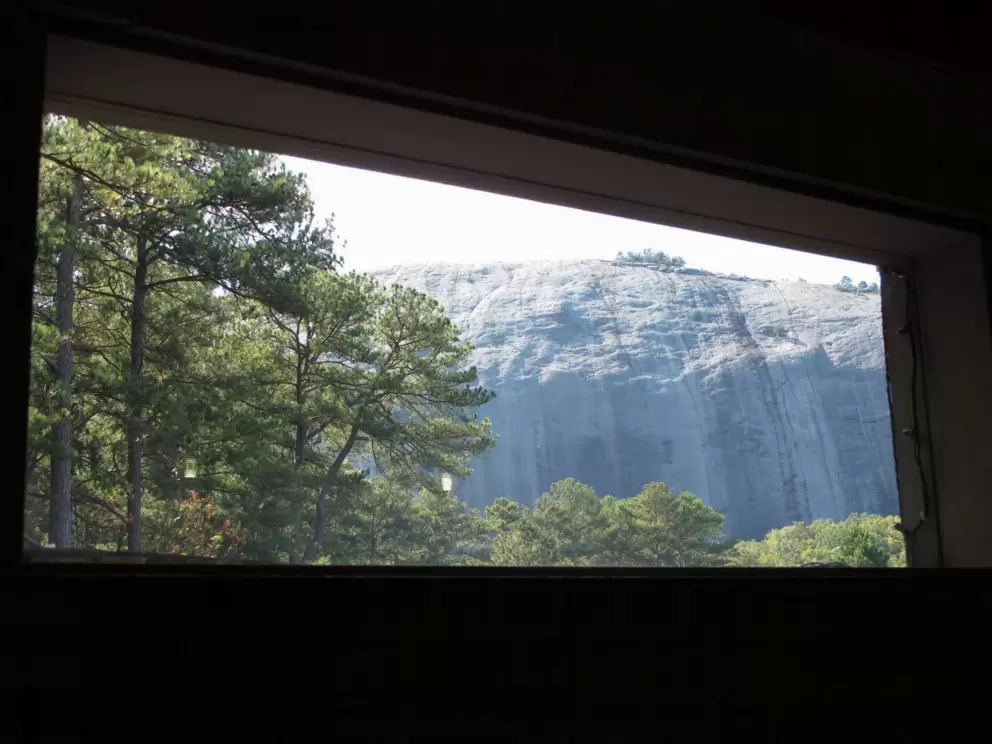 View of the mountain from the Great Barn.