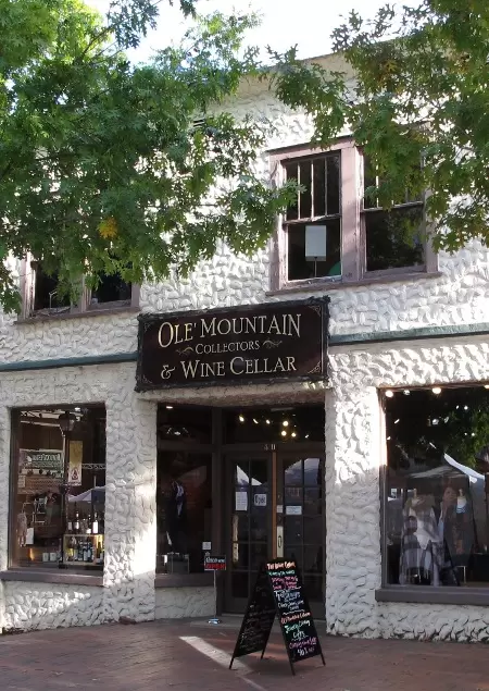 Charming storefront in the town square.