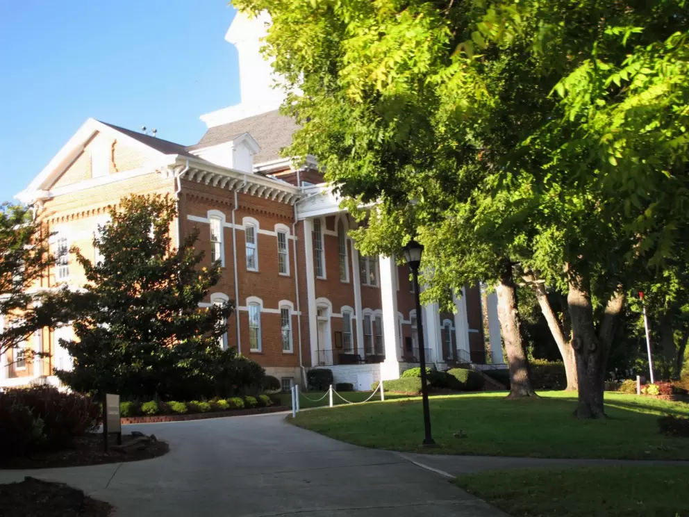 Historic building on campus.