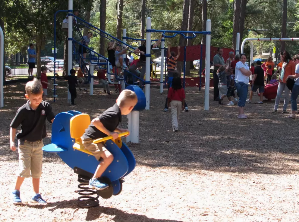 Boy on a bouncy.