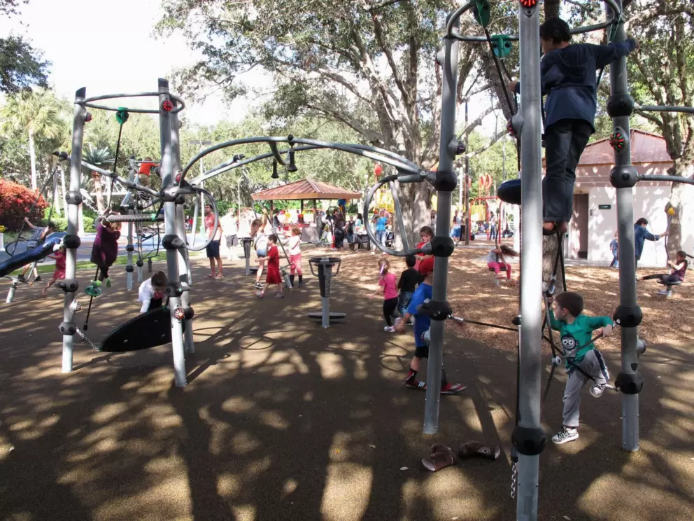 The popular space-age playground.