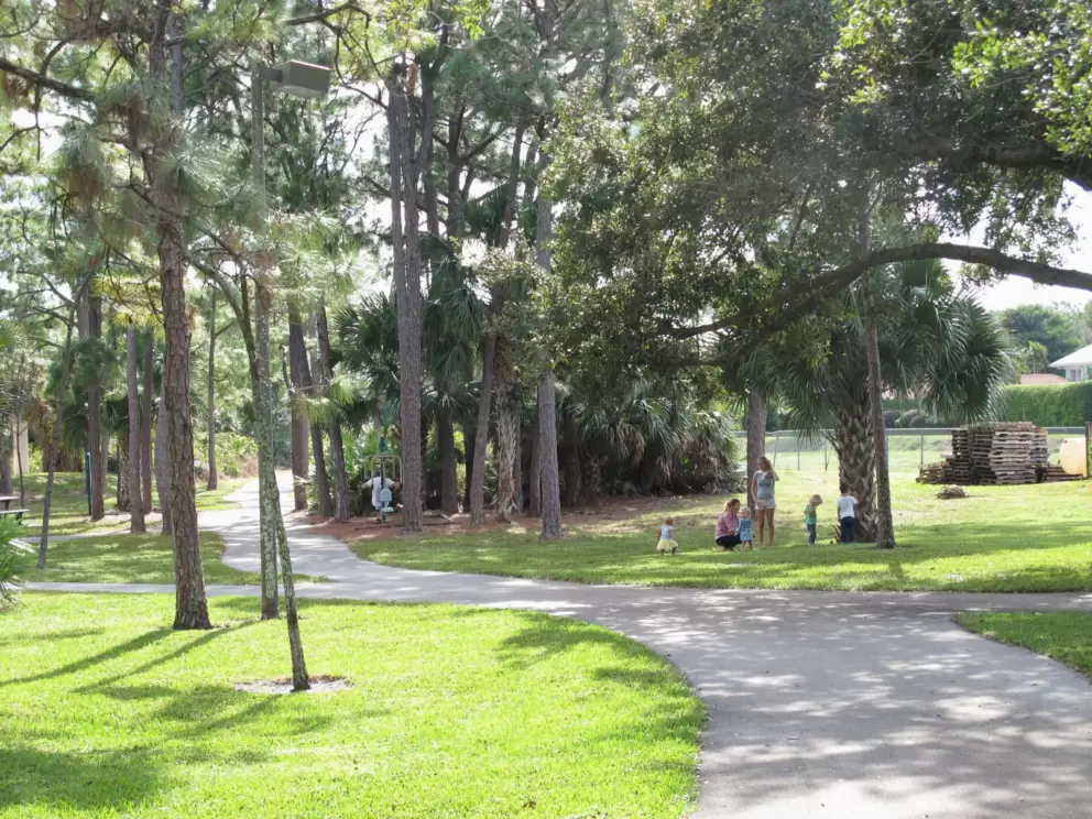 Shady walking paths.