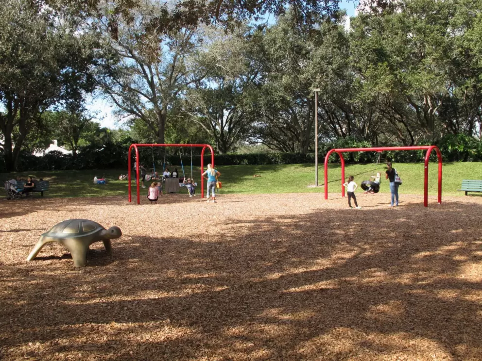 Swings and room to run.