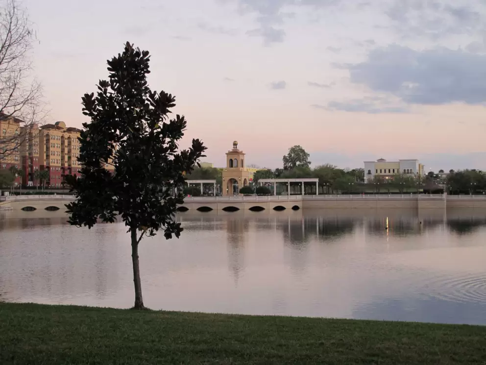 Peaceful scene.