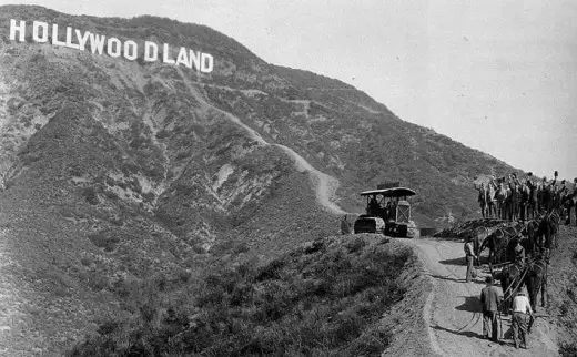 Did you know the Hollywood sign used to say Hollywoodland? Photo from waterandpower.org