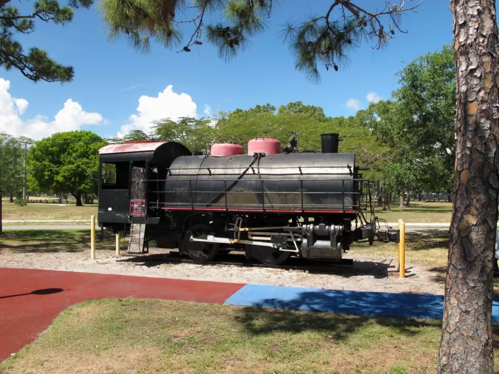1936 switcher engine, which was oil fired. No climbing is allowed which is not much fun for kids.