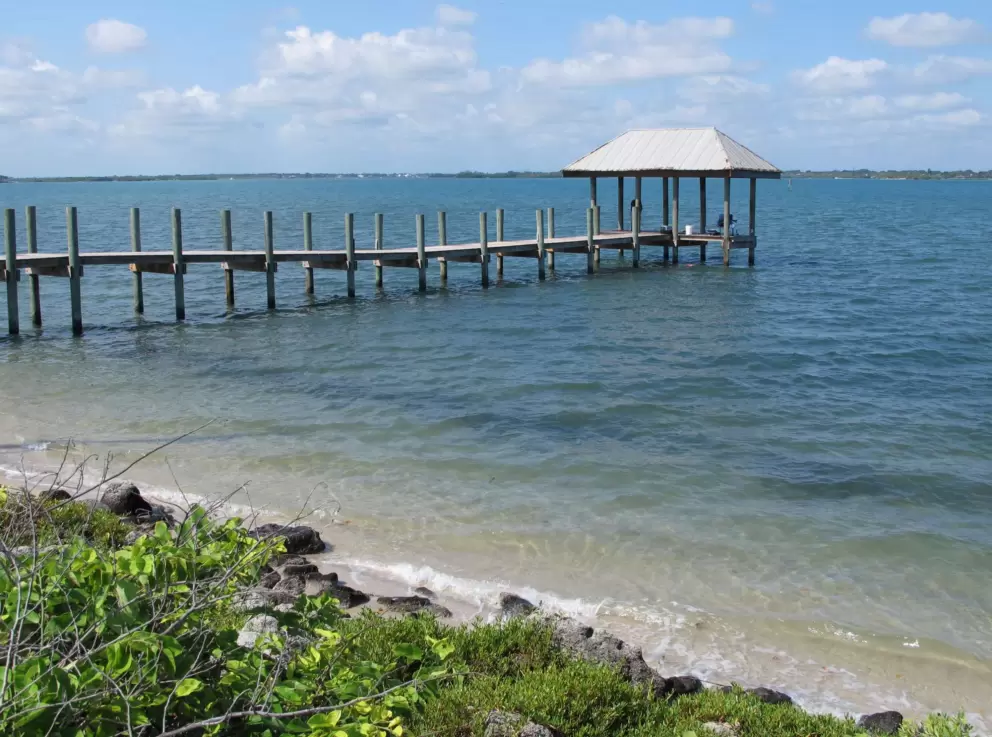 Fishing pier on the intracoastal.