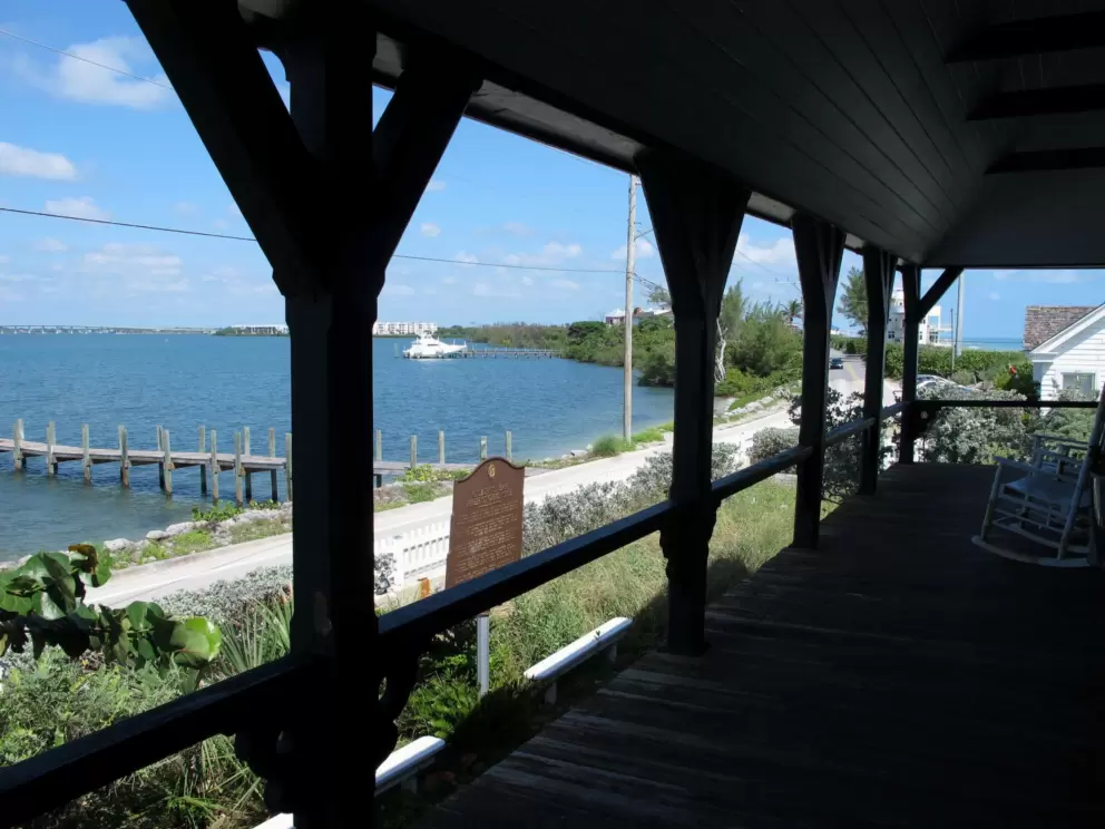 The balcony that faces the intracoastal.