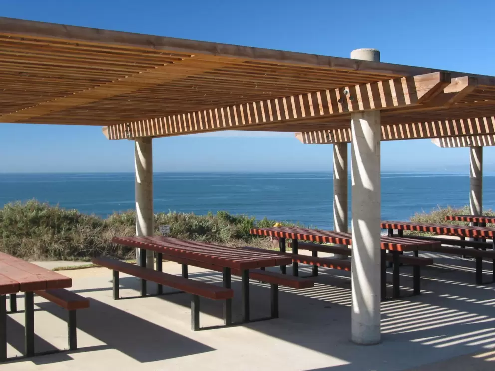 The great picnic area at the top! What a VIEW!