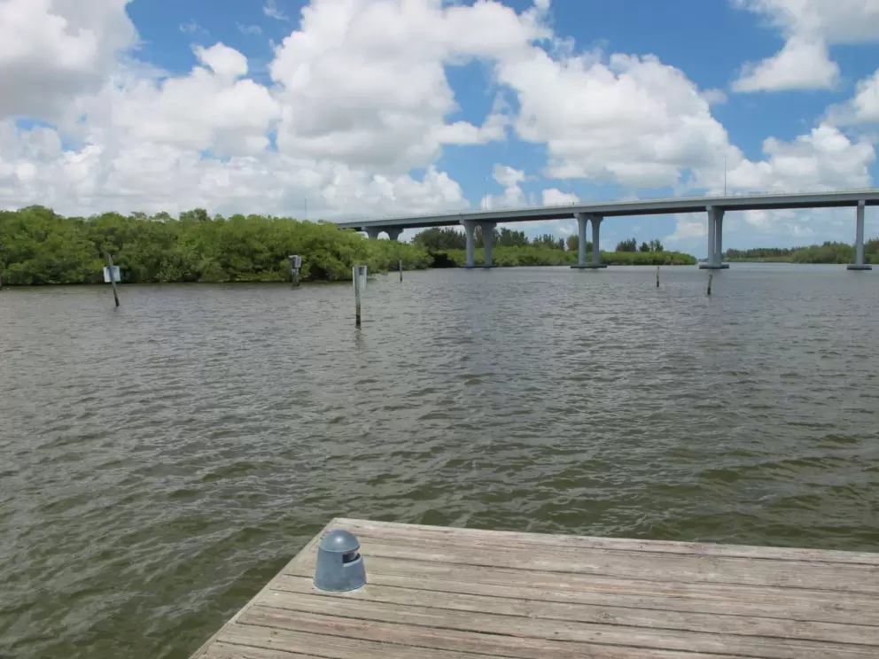 View from the end of the dock.