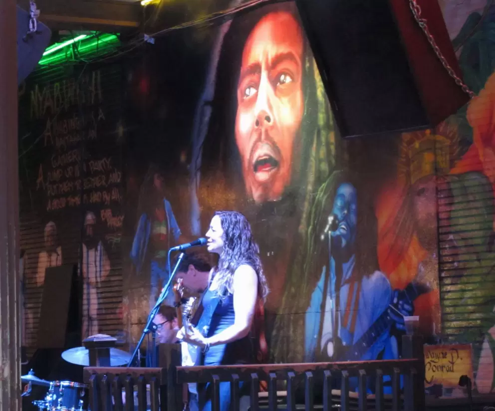 Performer at Cafe Negril.
