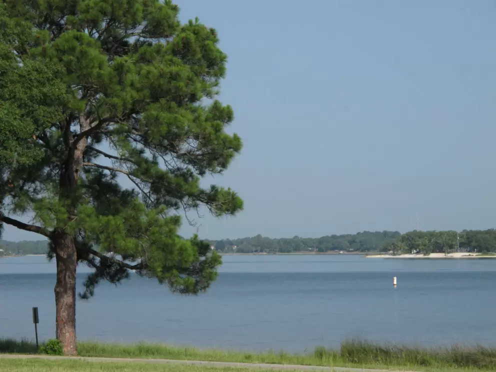 View as you enter the Pensacola Naval base.