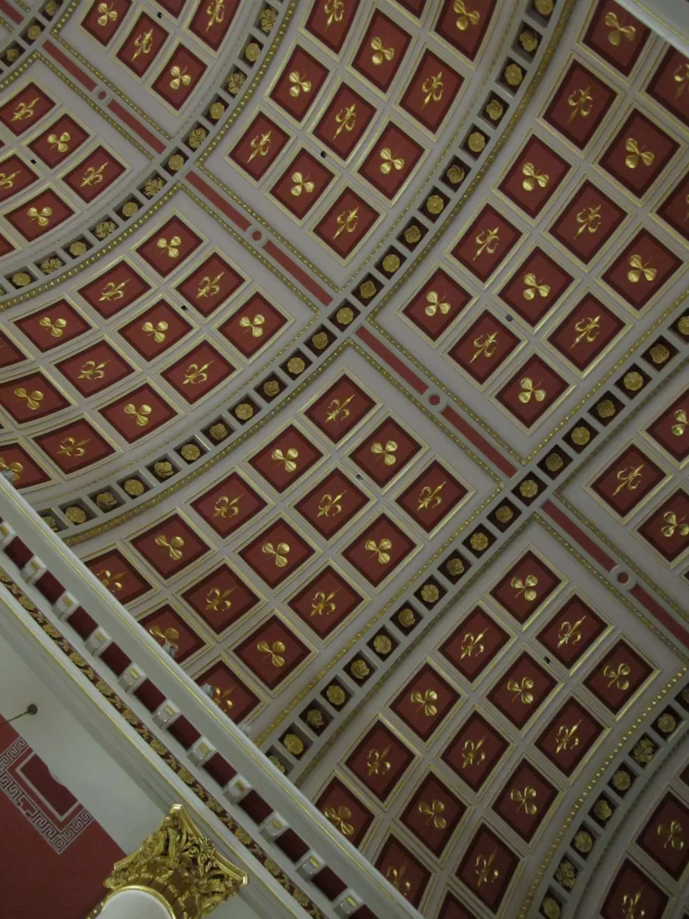 Ceiling in the basilica.