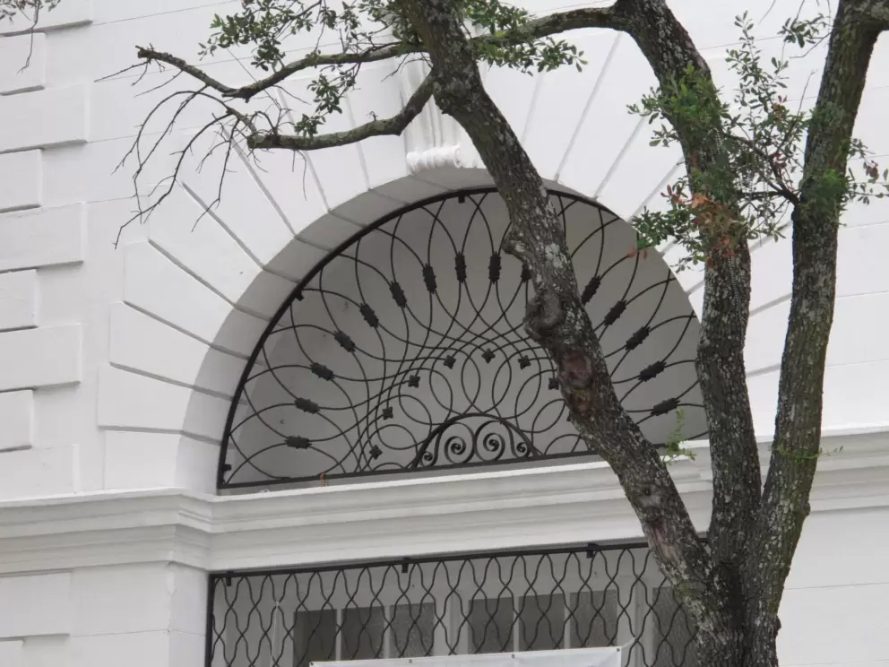 Arched window.