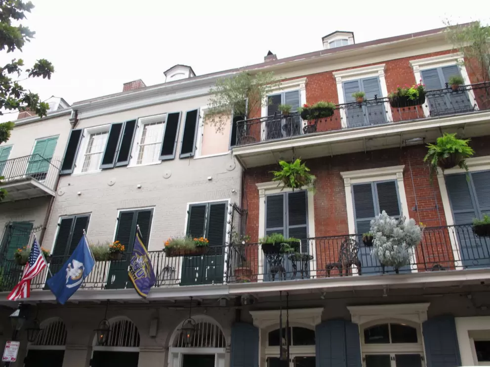 Architecture in the French Quarter.