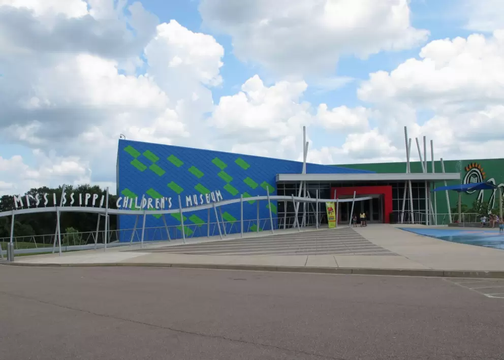 Colorful exterior of the Mississippi Children's Museum.