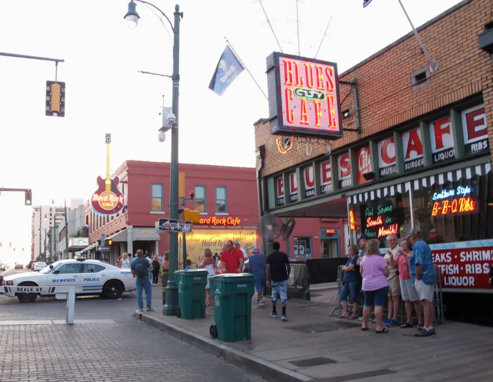 Blues City Cafe and Hard Rock Cafe.