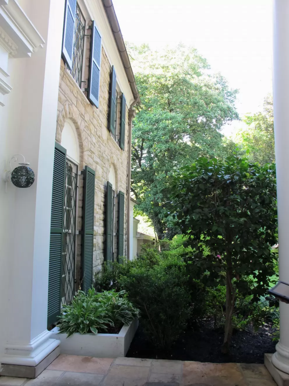 Looking to the side from the front entrance.