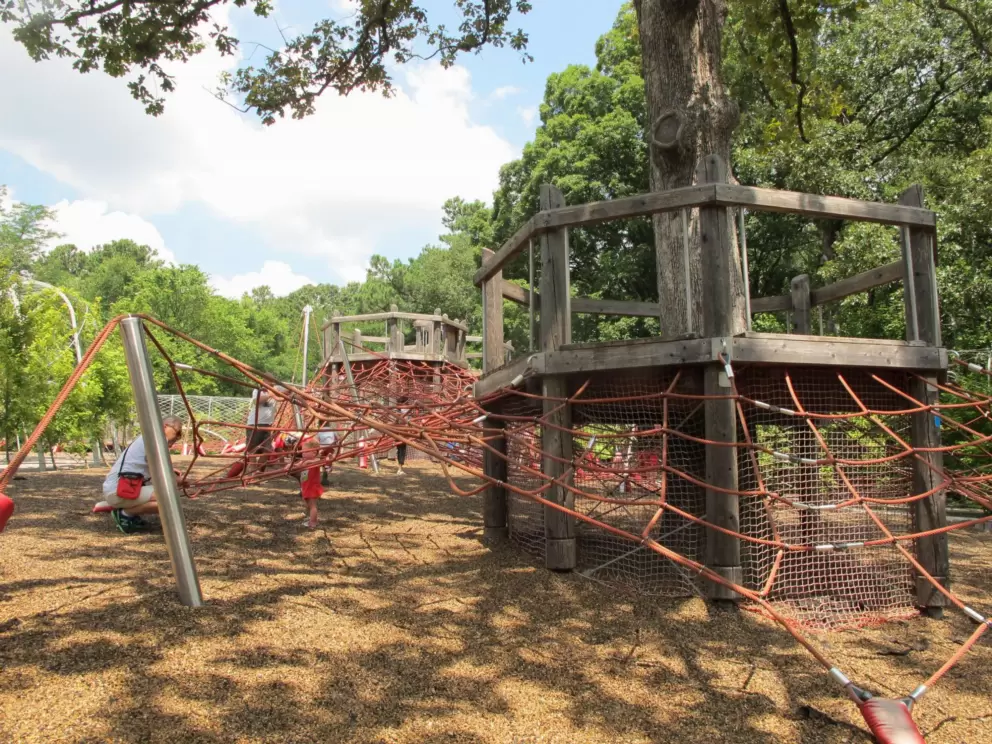 Huge space net playground.