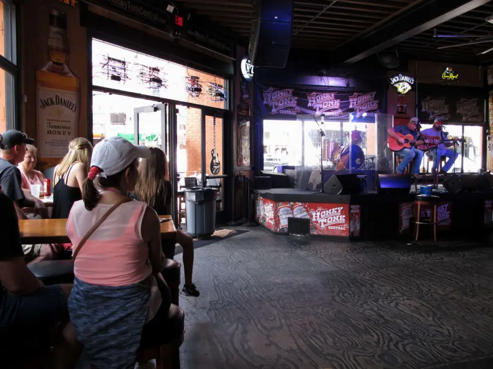 Live music inside Honky Tonk Central.
