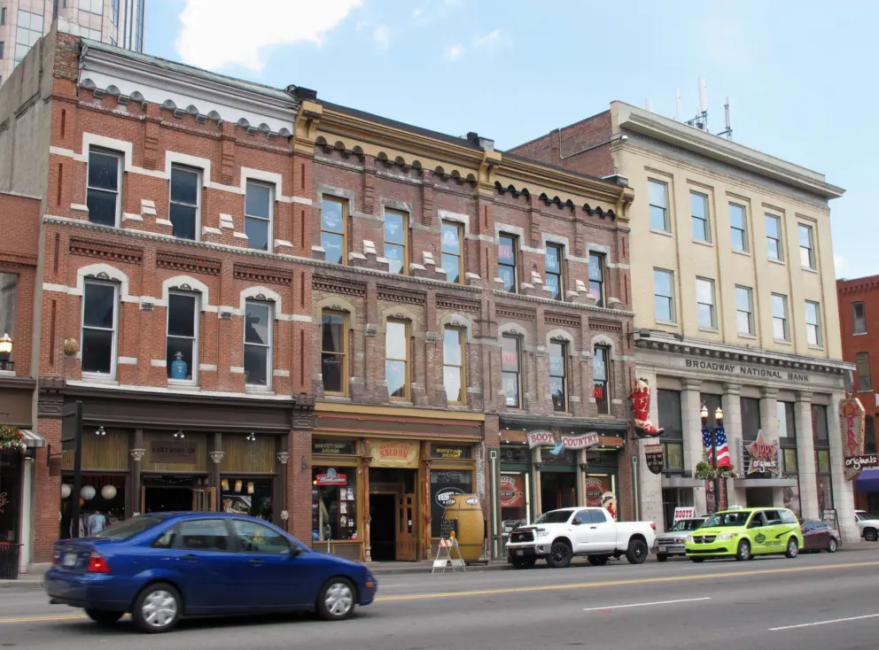 Historic buildings on Broadway.