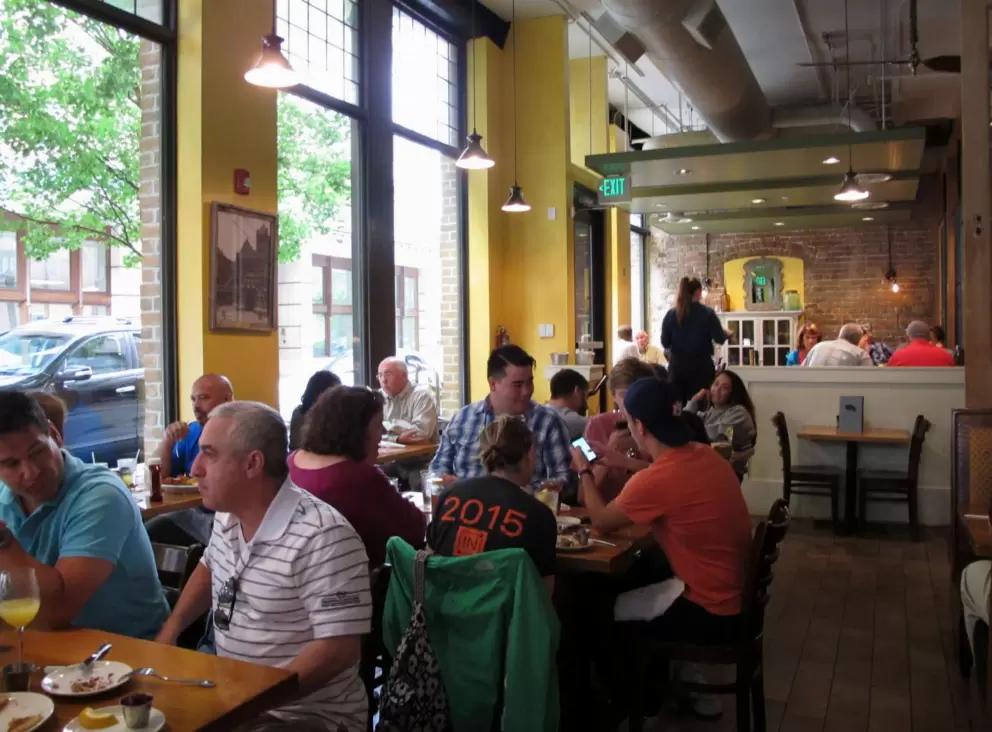 Tupelo Honey Cafe interior.