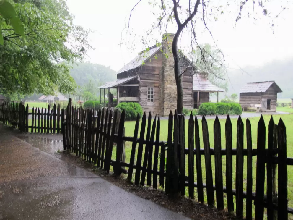 Farm buildings.