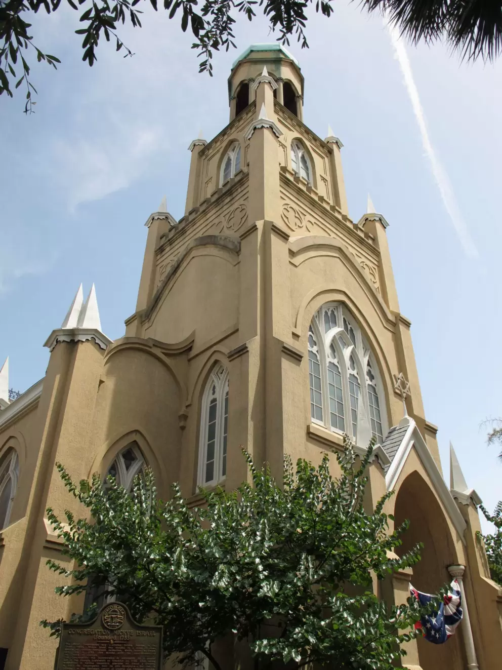 Congregation Mickve Israel synagogue at Monterey Square.