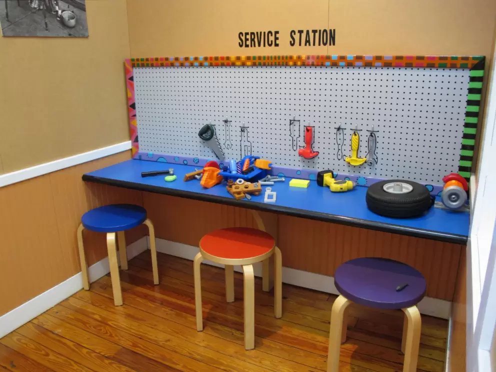 Tools at the service station.