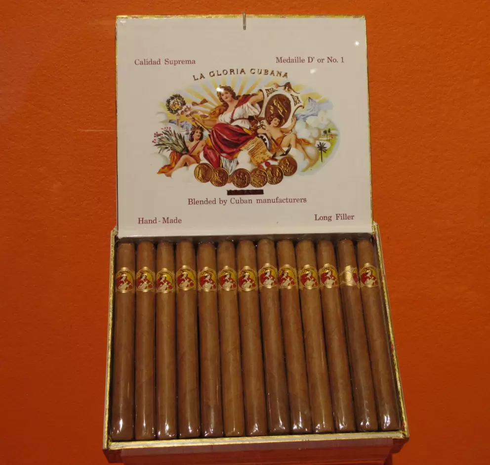 Cuban cigars, by El Credito Cigars, which moved to Miami from Cuba after the Cuban Revolution in 1959.
