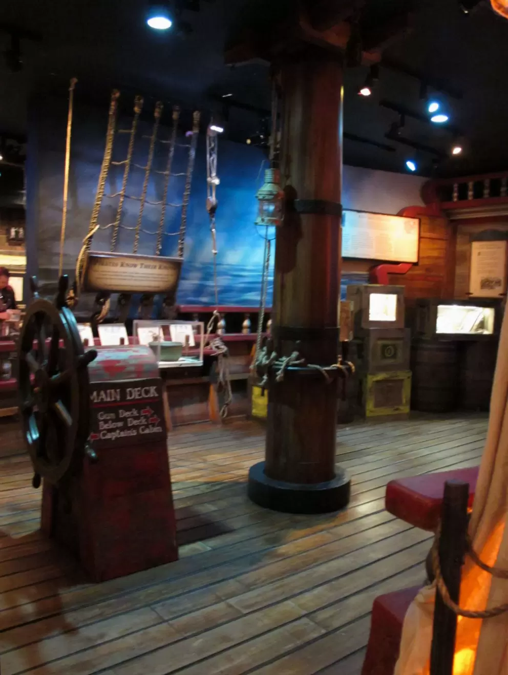 There is a lot of atmosphere inside the museum.