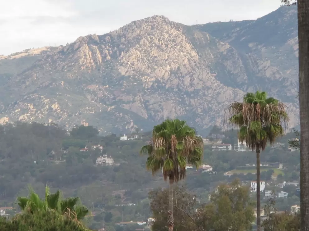 View of mountains if you look across the road!