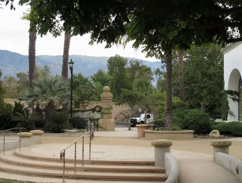 The design of the park is beautiful.