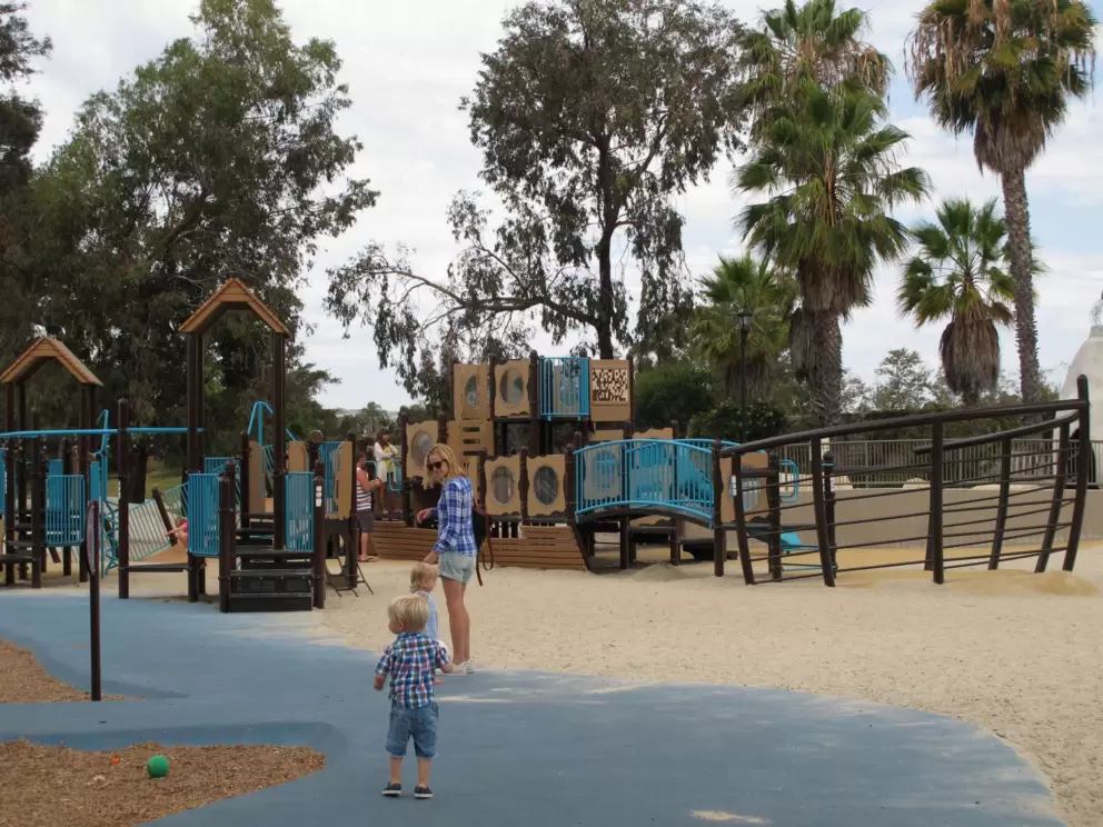 The large ship play structure.