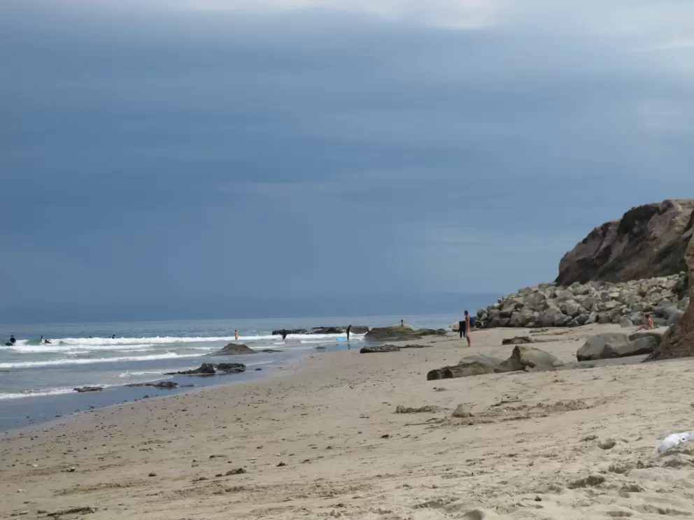 Storm clouds approach.