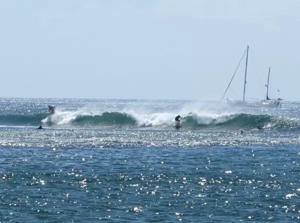 Surfers enjoying some rides at Bowls.