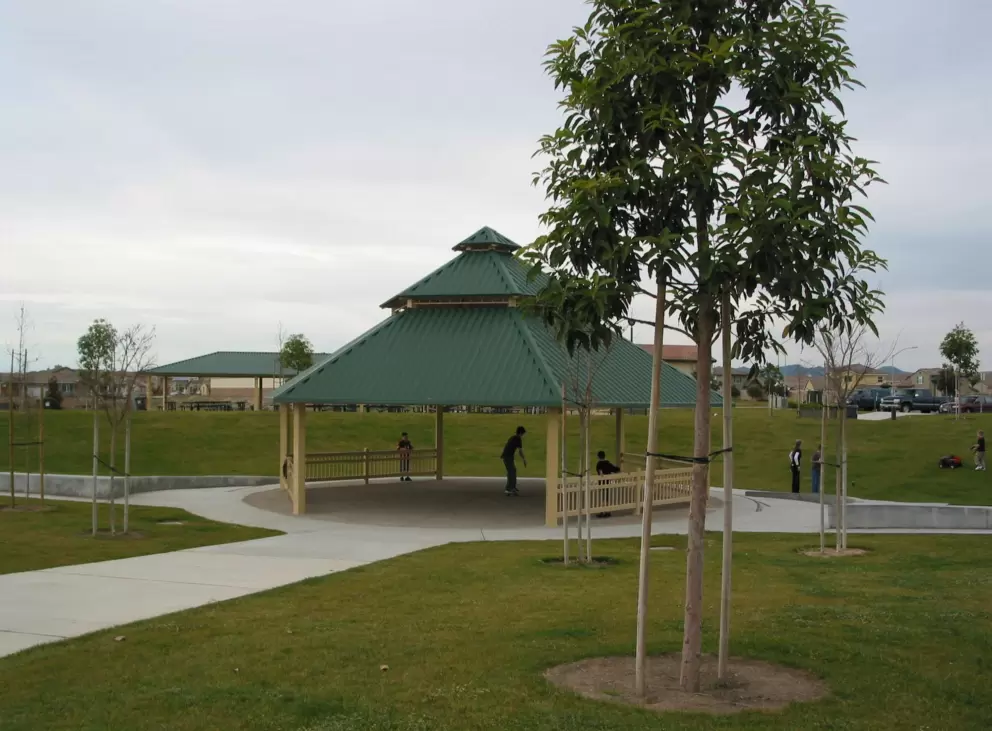 Kids enjoy skateboarding at Robin Ventura Park.