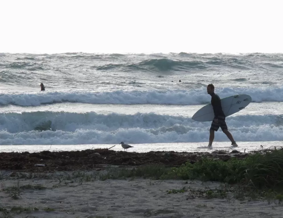 Surfers frequently come to Jupiter Inlet.
