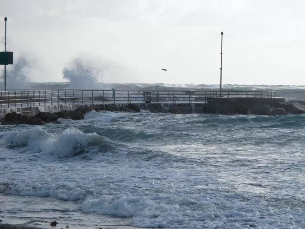 The inlet is a great place to watch a storm.