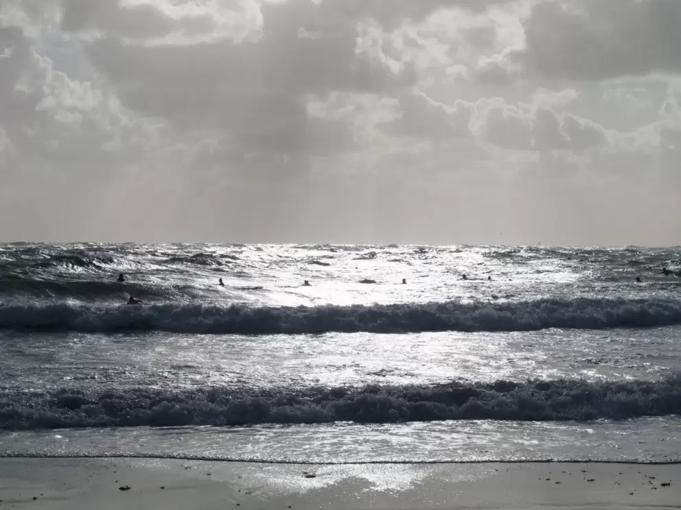 The heavens opened..