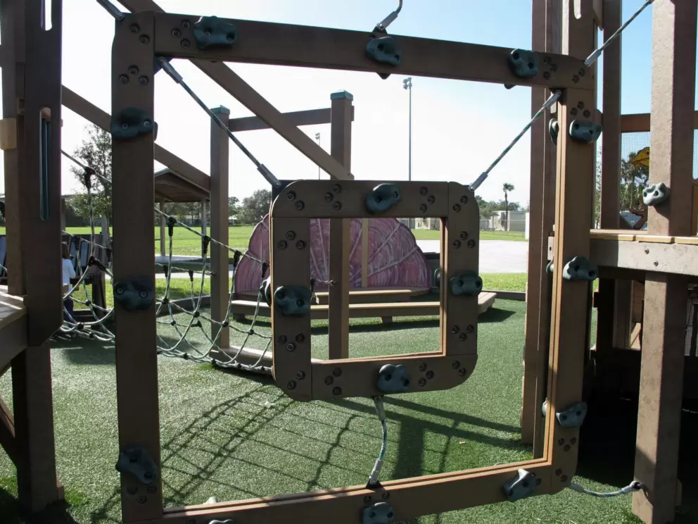 Interesting climbing structure.